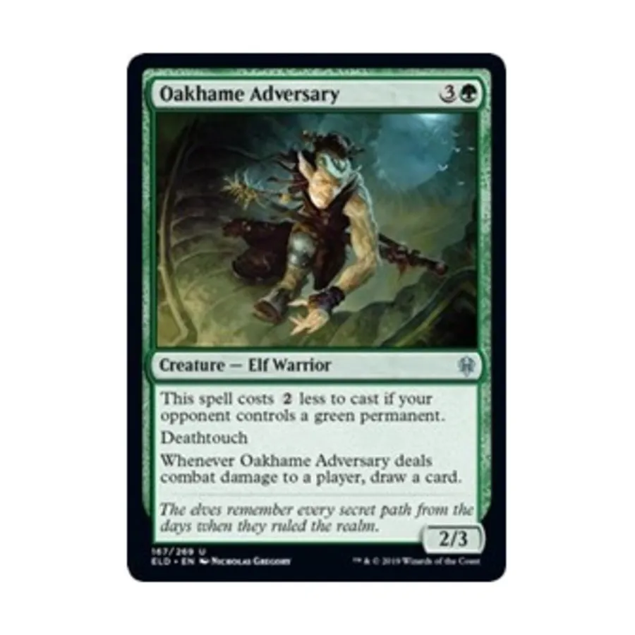 CCG Оакхем Противник (U), MTG - Throne of Eldraine
CCG Оакхем Противник (U), MTG - Throne of Eldraine