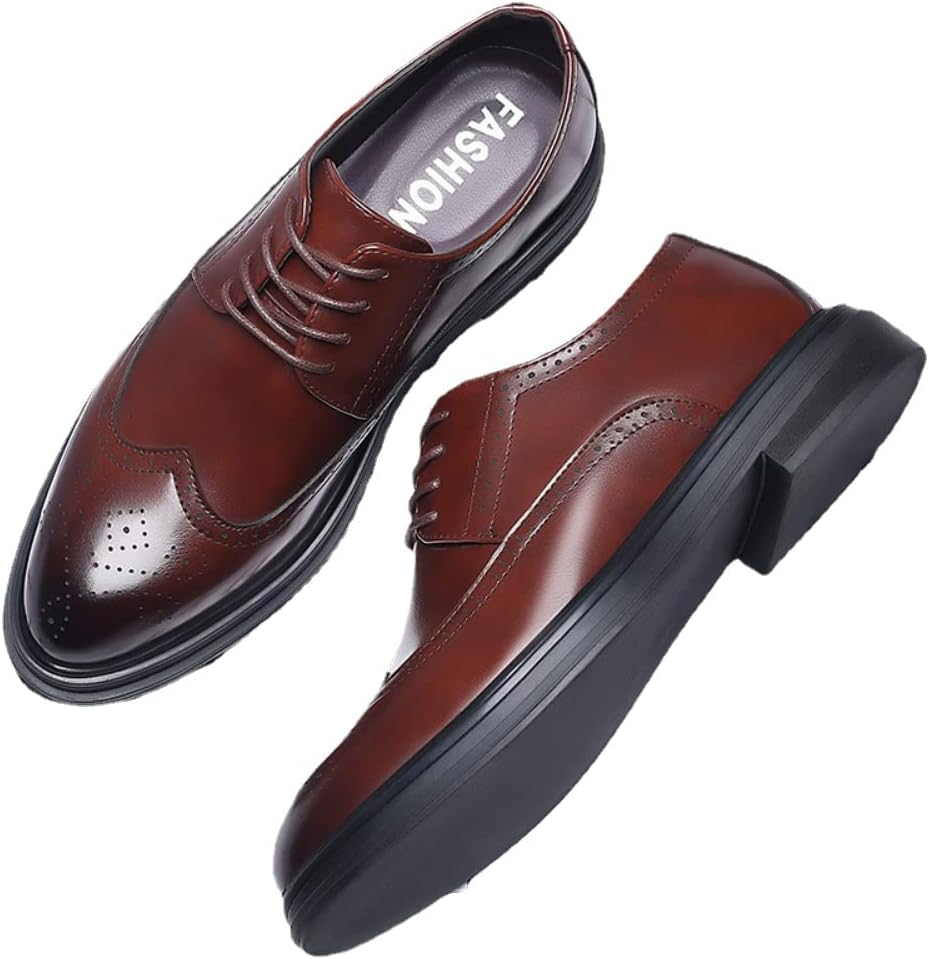 Мужские оксфорды- комфортные классические туфли с отделкой «wintip», шнуровкой и кожаным верхом, с классическим и современным дизайном Fenlogft, коричневый
Мужские оксфорды- комфортные классические туфли с отделкой «wintip», шнуровкой и кожаным верхом, с классическим и современным дизайном Fenlogft, коричневый