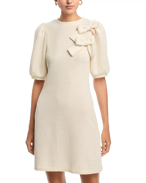 Вязаное платье с двойным бантом Area Stars, белый
Вязаное платье с двойным бантом Area Stars, белый