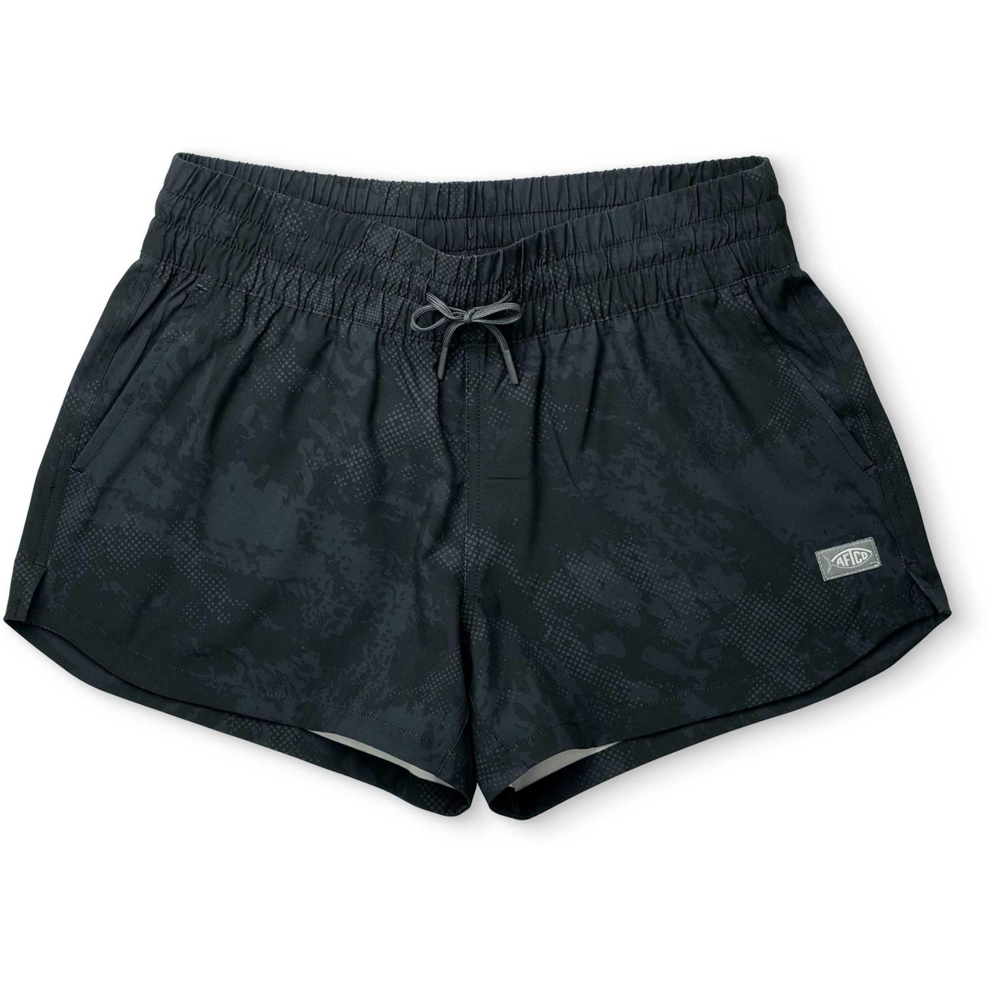 Женские шорты с принтом "Забастовка" AFTCO, Black Storm Camo
Женские шорты с принтом "Забастовка" AFTCO, Black Storm Camo