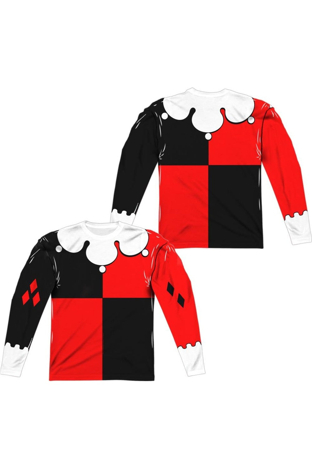 Костюм Бэтмена Квинна (принт спереди/сзади) с длинным рукавом, футболка для взрослых из полиэстера Gildan, белый
Костюм Бэтмена Квинна (принт спереди/сзади) с длинным рукавом, футболка для взрослых из полиэстера Gildan, белый