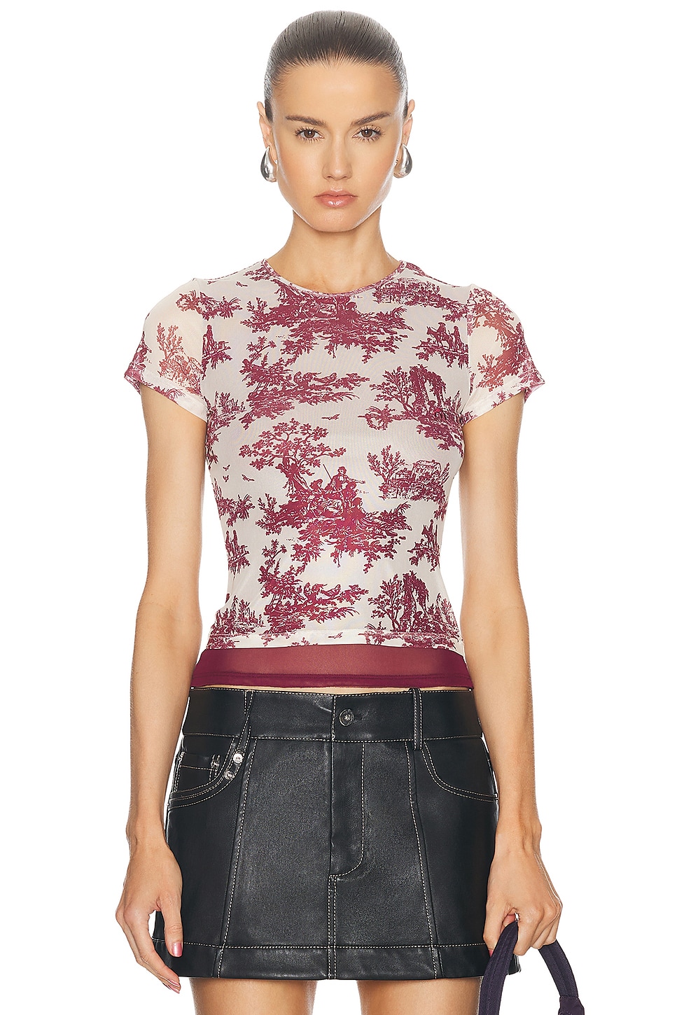 Мини-футболка Miaou, цвет Maroon Toile
Мини-футболка Miaou, цвет Maroon Toile