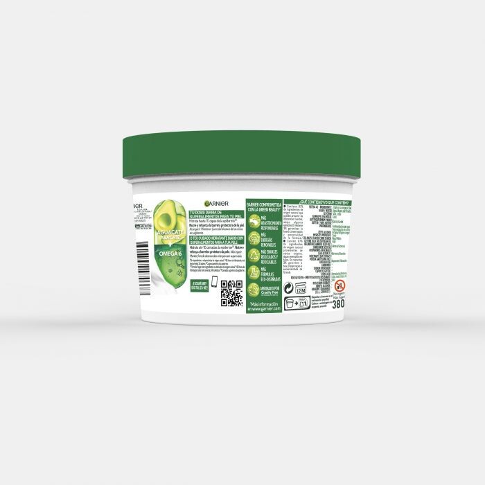 Крем для тела Body Superfood Crema Corporal Nutritiva con Aguacate y Omega 6 Garnier, 380 ml
Крем для тела Body Superfood Crema Corporal Nutritiva con Aguacate y Omega 6 Garnier, 380 ml