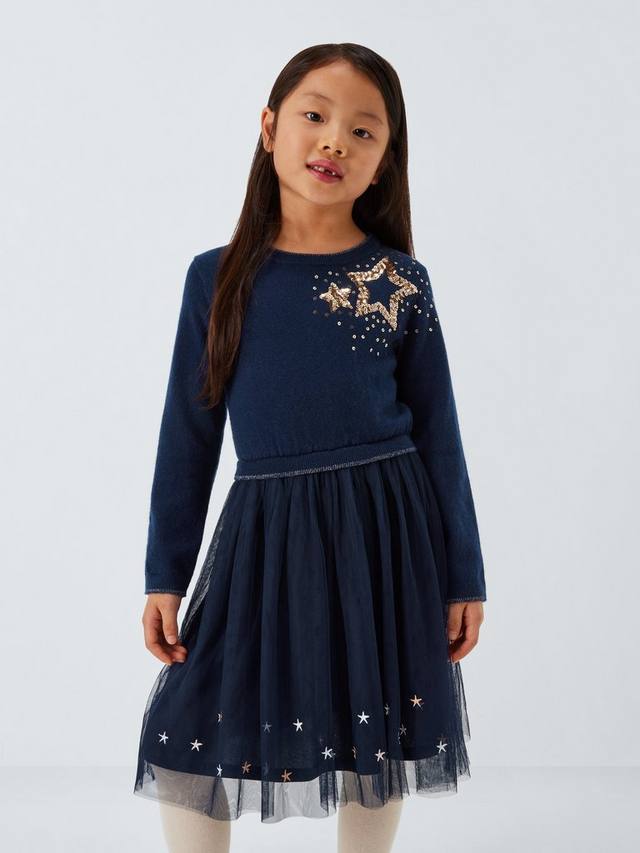 Детское платье для вечеринки из тюля с разделенной юбкой в звездах John Lewis, Navy
Детское платье для вечеринки из тюля с разделенной юбкой в звездах John Lewis, Navy