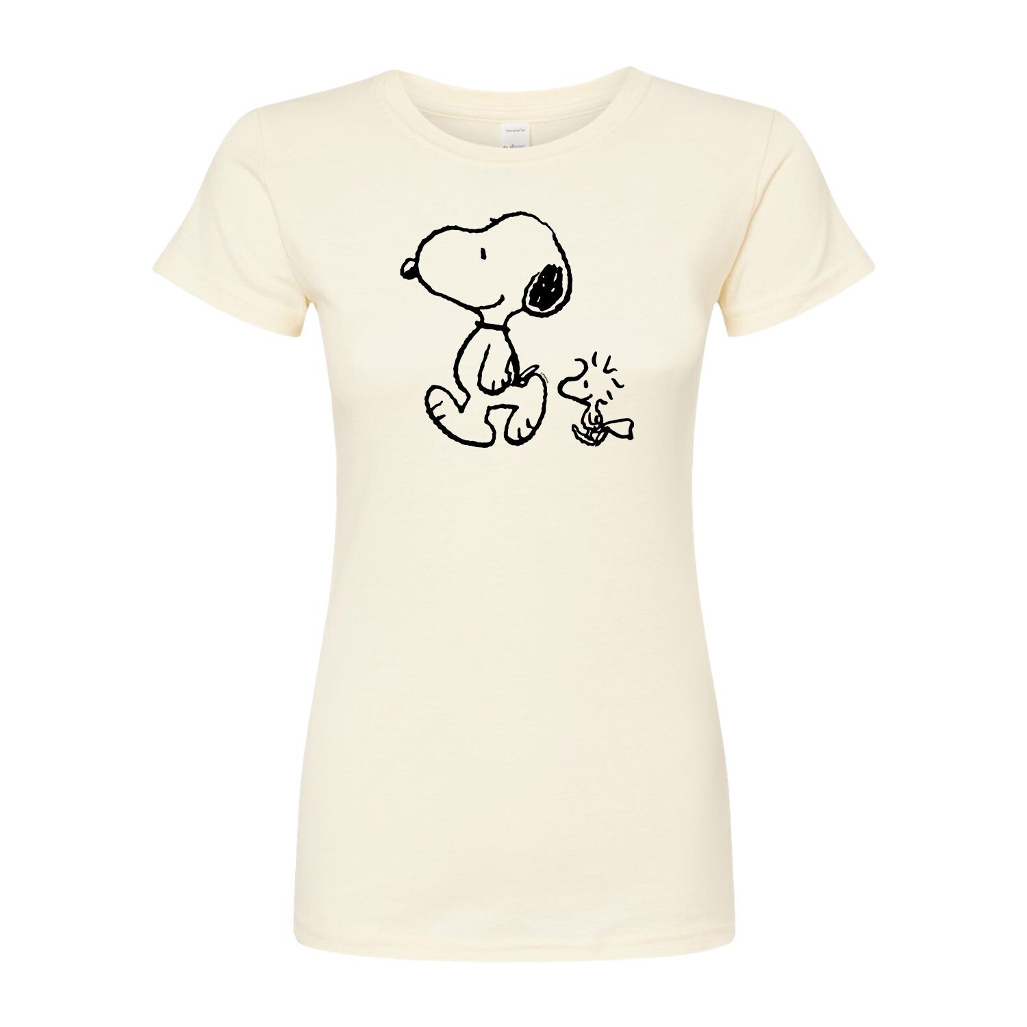 Облегающая футболка Juniors' Peanuts Snoopy Woodstock Licensed Character 
Облегающая футболка Juniors' Peanuts Snoopy Woodstock Licensed Character