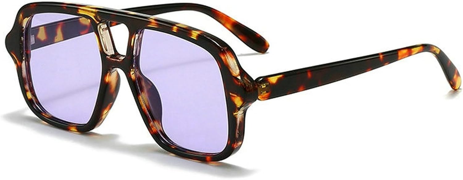 COTIA Популярные модные солнцезащитные очки с двойной перемычкой, квадратной формы, для женщин и мужчин, винтажные, панк, пилотные, модные, для активного отдыха, с защитой от УФ-излучения UV400, Purple
COTIA Популярные модные солнцезащитные очки с двойной перемычкой, квадратной формы, для женщин и мужчин, винтажные, панк, пилотные, модные, для активного отдыха, с защитой от УФ-излучения UV400, Purple