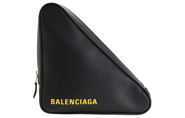 Balenciaga Кожаная треугольная сумка клатч средний женский черный желтый
Balenciaga Кожаная треугольная сумка клатч средний женский черный желтый