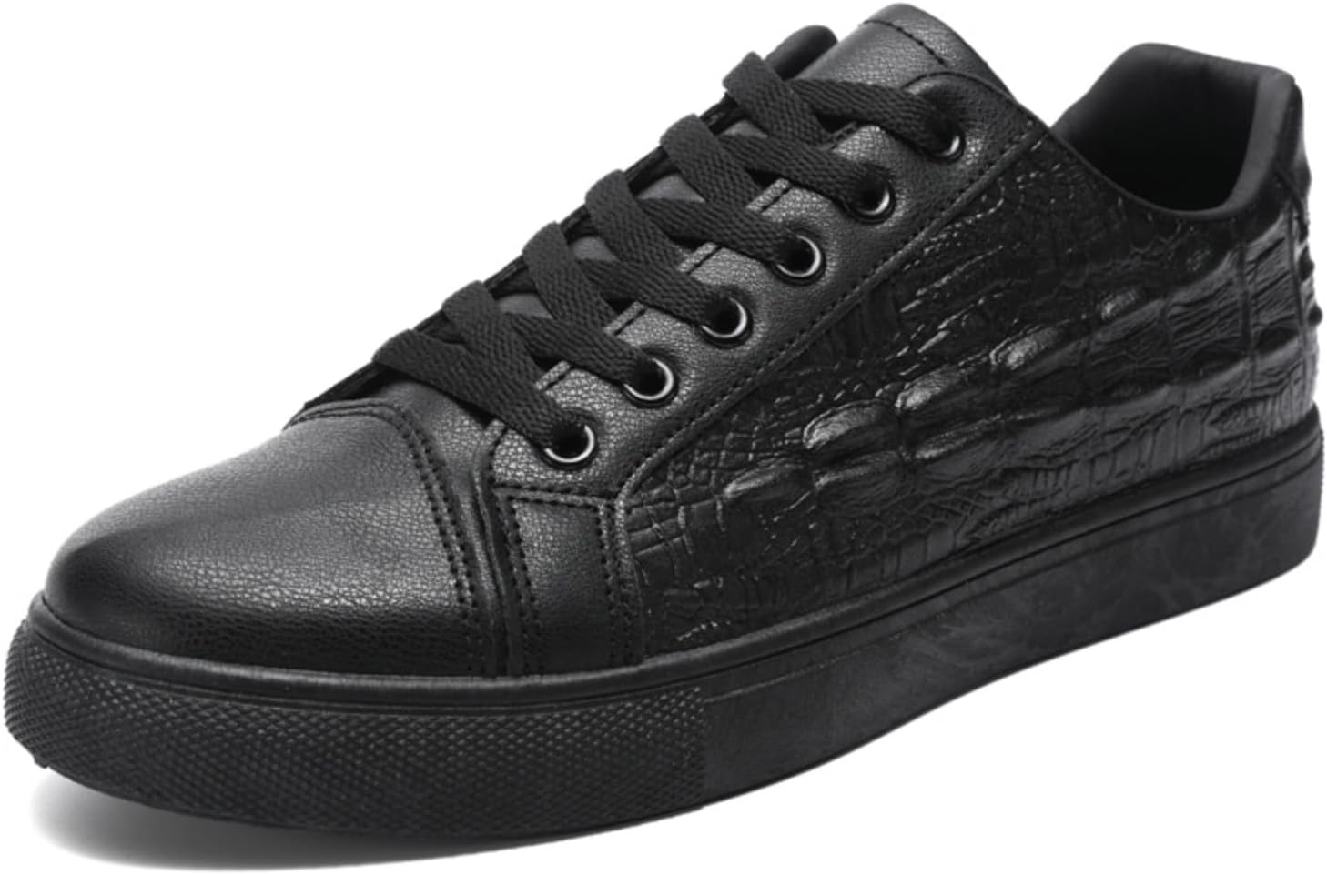 Мужские модные кроссовки с текстурой аллигатора - глянцевый носок и матовая отделка, повседневные шнурованные прогулочные туфли с резиновой подошвой для путешествий, работы и ежедневной носки Kelibasi, черный
Мужские модные кроссовки с текстурой аллигатора - глянцевый носок и матовая отделка, повседневные шнурованные прогулочные туфли с резиновой подошвой для путешествий, работы и ежедневной носки Kelibasi, черный