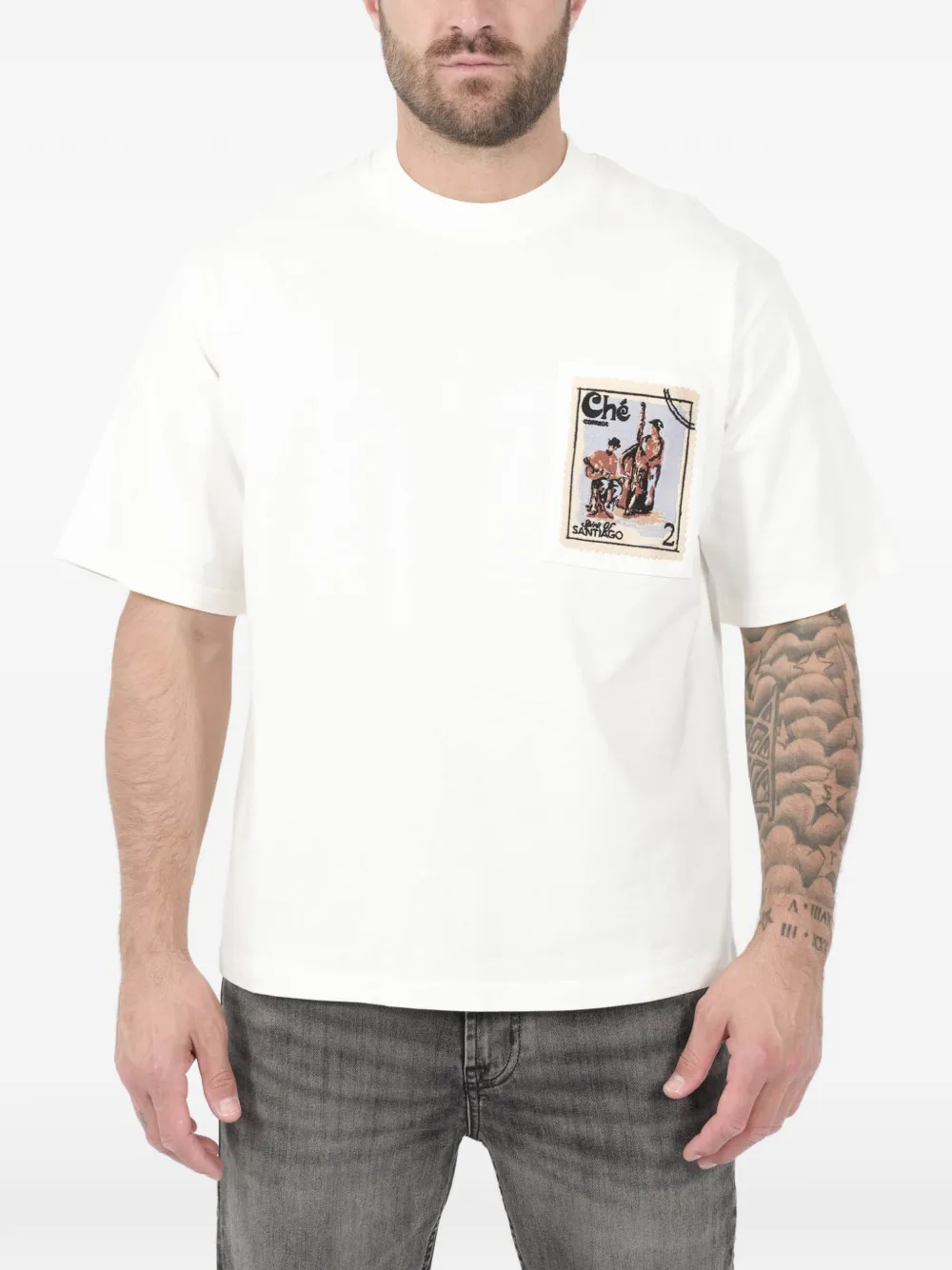 Футболка с карманом и принтом Che, бежевый
Футболка с карманом и принтом Che, бежевый