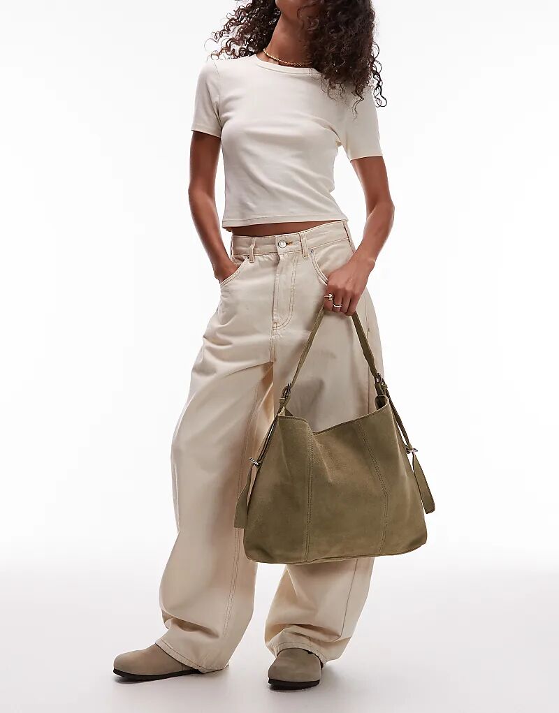 Замшевая сумка-тоут с пряжкой ASOS DESIGN, цвет шалфейно-зеленый
Замшевая сумка-тоут с пряжкой ASOS DESIGN, цвет шалфейно-зеленый