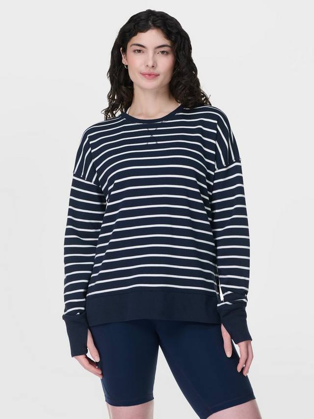 Удлиненная толстовка из органической хлопчатобумажной смеси в полоску после занятий Sweaty Betty, цвет Navy Blue/Multi
Удлиненная толстовка из органической хлопчатобумажной смеси в полоску после занятий Sweaty Betty, цвет Navy Blue/Multi