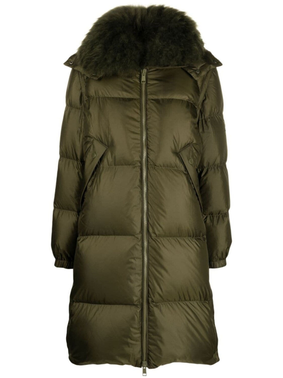 Yves Salomon пуховик с длинными рукавами, зеленый
Yves Salomon пуховик с длинными рукавами, зеленый