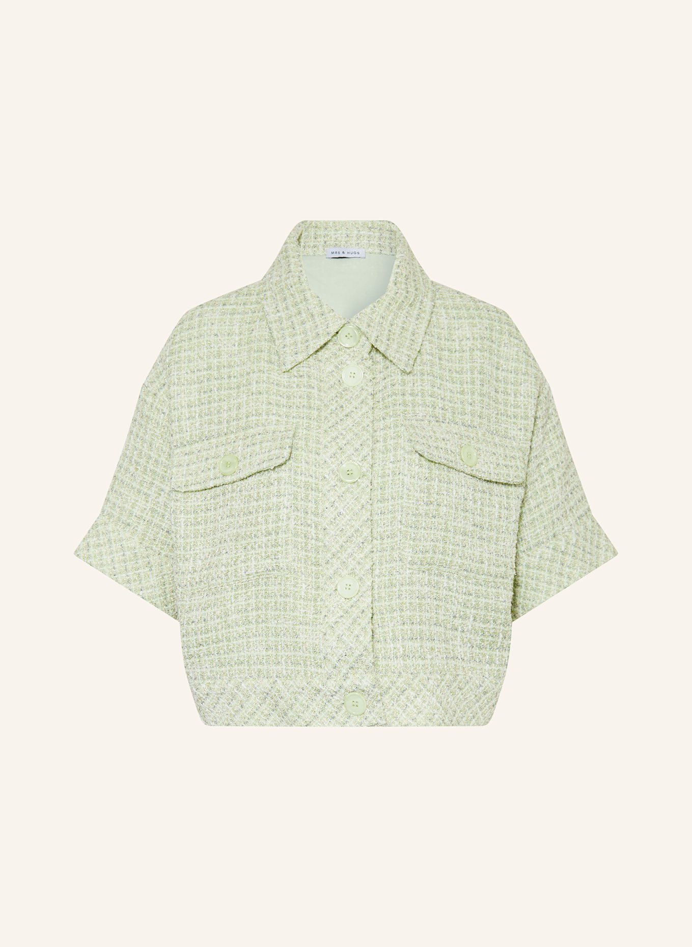 Блузка-Рубашка из букле Mrs & Hugs, зеленый
Блузка-Рубашка из букле Mrs & Hugs, зеленый