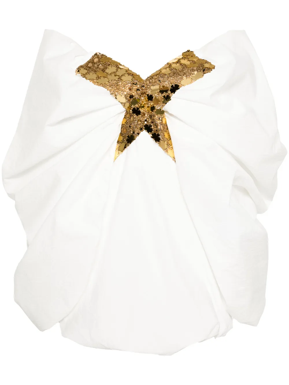 Платье мини с открытыми плечами и драпировкой Genny, белый
Платье мини с открытыми плечами и драпировкой Genny, белый