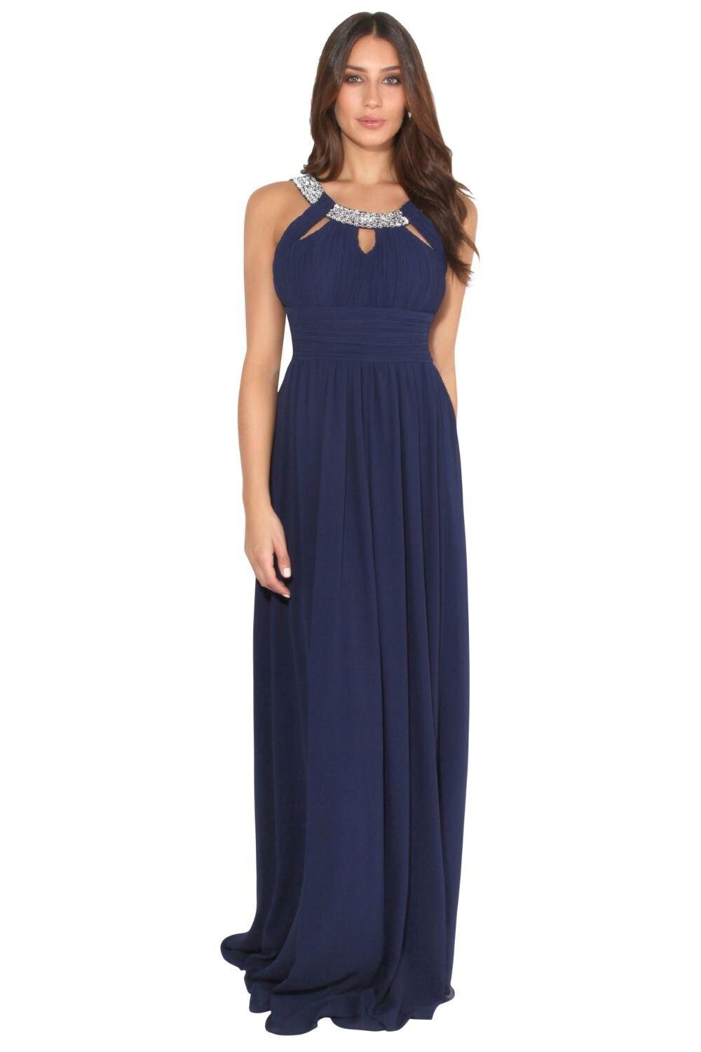 Шифоновое платье макси с вырезом Diamante KRISP, темно-синий
Шифоновое платье макси с вырезом Diamante KRISP, темно-синий