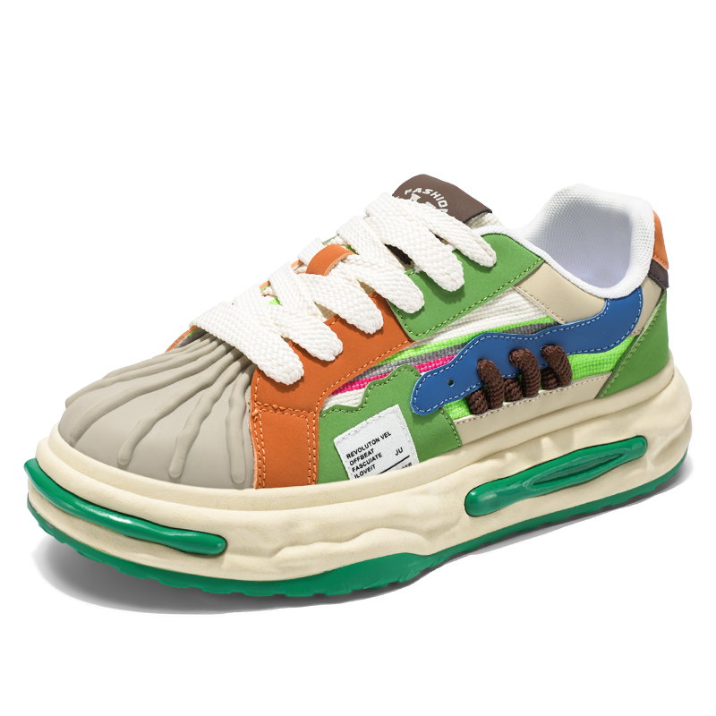 Дышащие и износостойкие низкие массивные кроссовки для мужчин Green feet, Green
Дышащие и износостойкие низкие массивные кроссовки для мужчин Green feet, Green