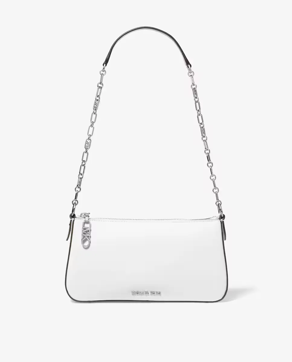 Кожаная сумка через плечо с ручкой-цепочкой Michael Michael Kors, белый
Кожаная сумка через плечо с ручкой-цепочкой Michael Michael Kors, белый