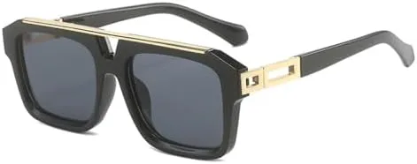 2027 cFashion Двойные мостики для женщин, квадратные солнцезащитные очки в стиле ретро, желейные, панк, мужские солнцезащитные очки UV400 MTZJH, Black Gray
2027 cFashion Двойные мостики для женщин, квадратные солнцезащитные очки в стиле ретро, желейные, панк, мужские солнцезащитные очки UV400 MTZJH, Black Gray