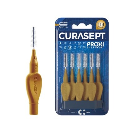 Межзубные щетки Curasept Proxi T14 Gold, 1,4 мм, коническое межзубное пространство
Межзубные щетки Curasept Proxi T14 Gold, 1,4 мм, коническое межзубное пространство