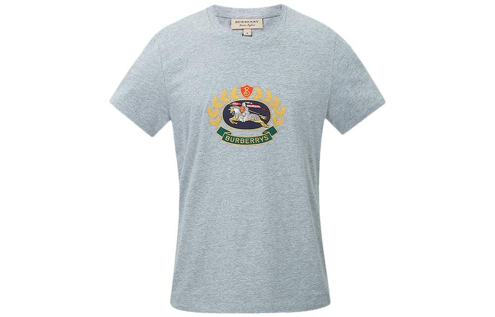 Футболка мужская серая Burberry, серый 
Футболка мужская серая Burberry, серый