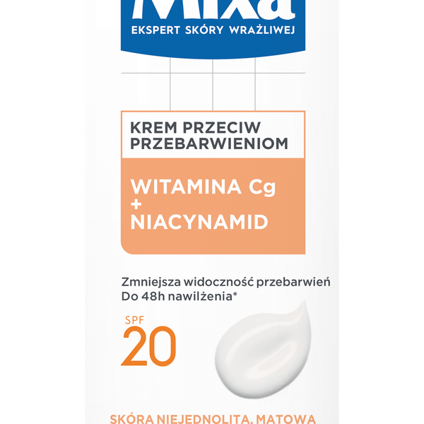 Крем для лица с витамином С и spf20 против несовершенств лица, 50 мл Mixa Lab
Крем для лица с витамином С и spf20 против несовершенств лица, 50 мл Mixa Lab