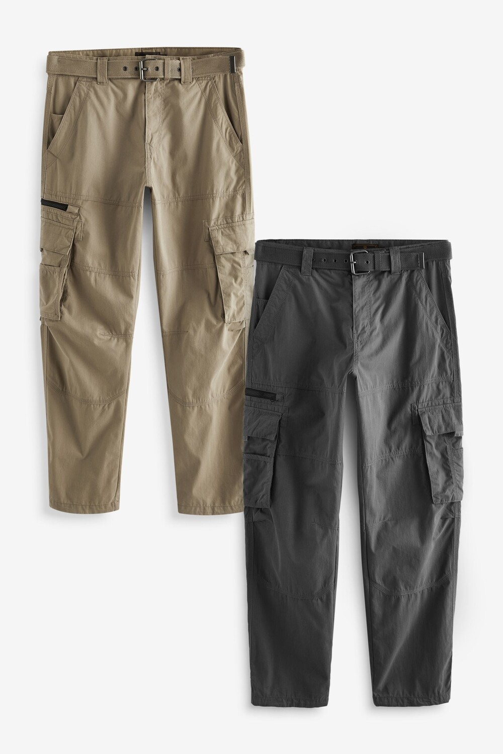 Брюки карго с поясом, 2 шт в упаковке Next, серый
Брюки карго с поясом, 2 шт в упаковке Next, серый