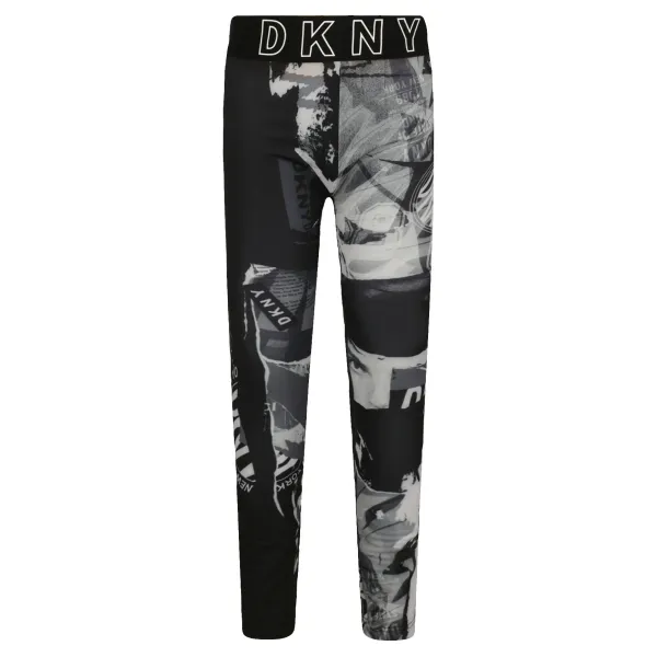 Леггинсы узкого кроя Dkny, черный 
Леггинсы узкого кроя Dkny, черный