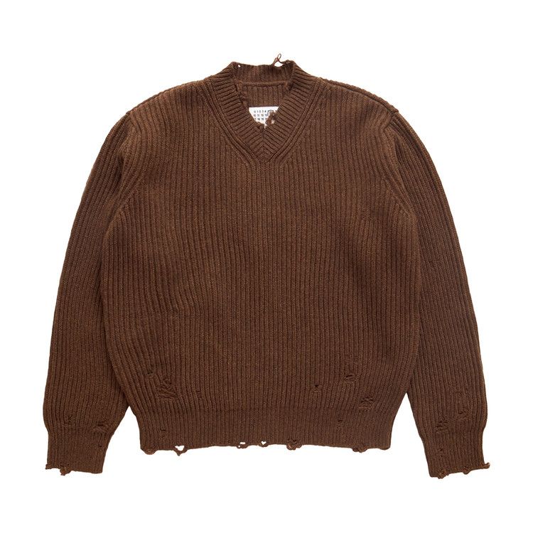 Свитер MM6 Maison Margiela V-Neck Sweater, Brown Melange
Свитер MM6 Maison Margiela V-Neck Sweater, Brown Melange