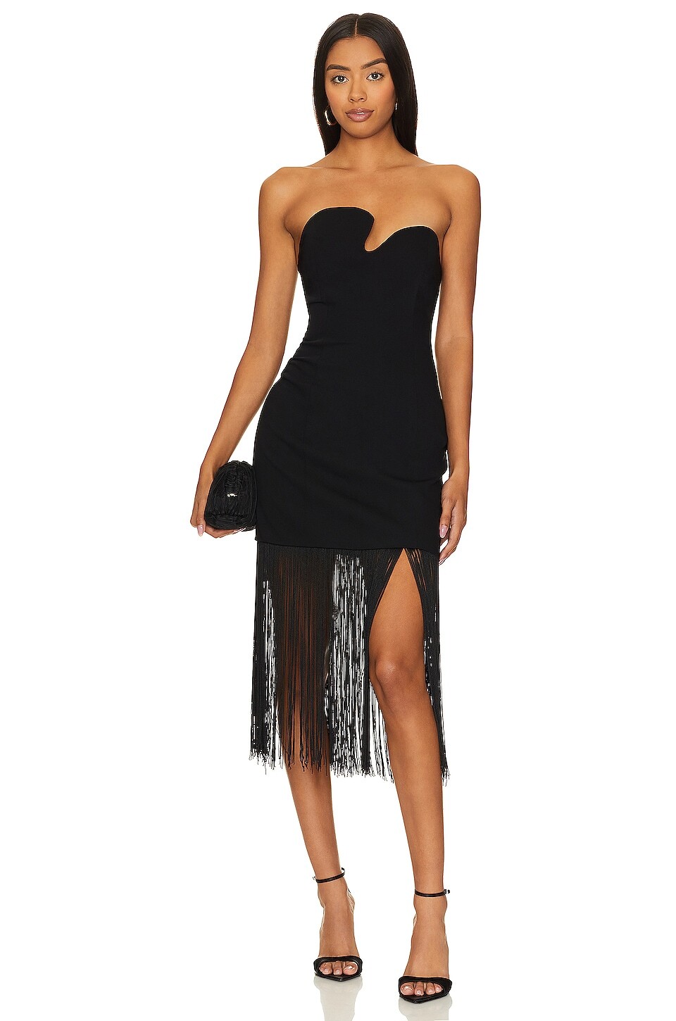 Платье Amanda Uprichard Puzzle Strapless With Fringe, черный
Платье Amanda Uprichard Puzzle Strapless With Fringe, черный