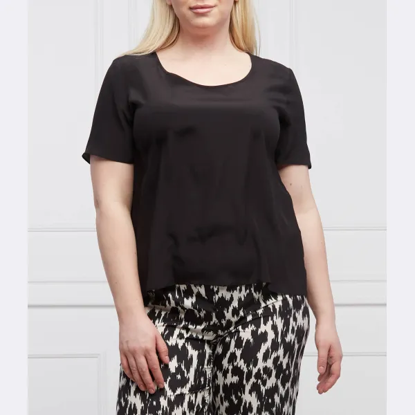 Красивая блузка стандартного кроя больших размеров с добавлением шелка Persona By Marina Rinaldi, черный
Красивая блузка стандартного кроя больших размеров с добавлением шелка Persona By Marina Rinaldi, черный