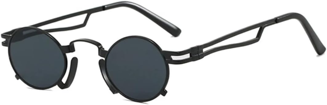 Панк-металлические круглые солнцезащитные очки в маленькой оправе для женщин, стильные, роскошные, модные, для мужчин, для активного отдыха, путешествий, вечеринок, с защитой от УФ-излучения UV400 TKKTLLT, Black Gray
Панк-металлические круглые солнцезащитные очки в маленькой оправе для женщин, стильные, роскошные, модные, для мужчин, для активного отдыха, путешествий, вечеринок, с защитой от УФ-излучения UV400 TKKTLLT, Black Gray