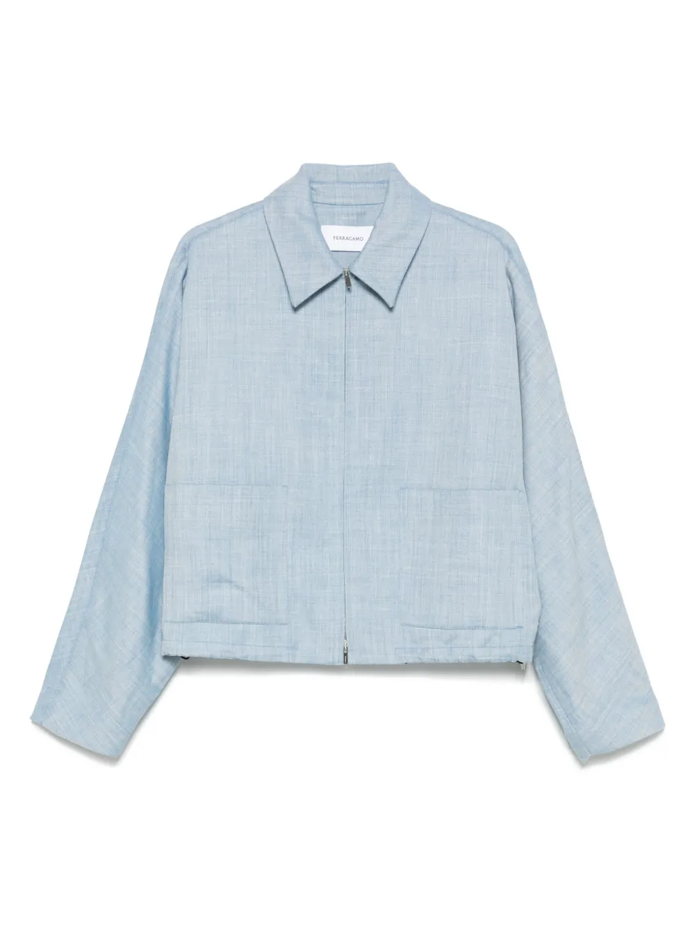Укороченный бомбер Ferragamo, синий
Укороченный бомбер Ferragamo, синий