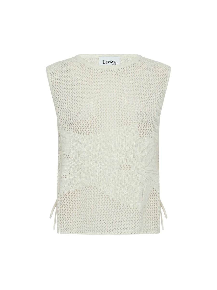 Вязаный топ Levete Room Lian 3, белый
Вязаный топ Levete Room Lian 3, белый