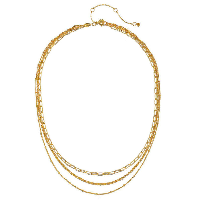 Многослойное красивое ожерелье из нескольких цепей Satya Jewelry, золотой
Многослойное красивое ожерелье из нескольких цепей Satya Jewelry, золотой