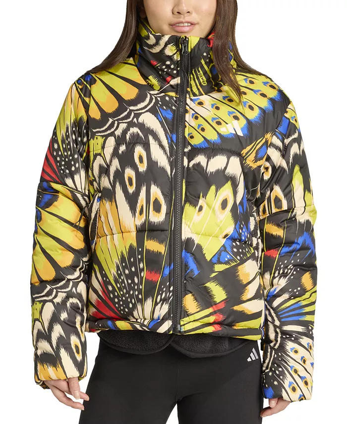 Женское стеганое пальто с принтом «Фермерские бабочки» adidas, черный
Женское стеганое пальто с принтом «Фермерские бабочки» adidas, черный