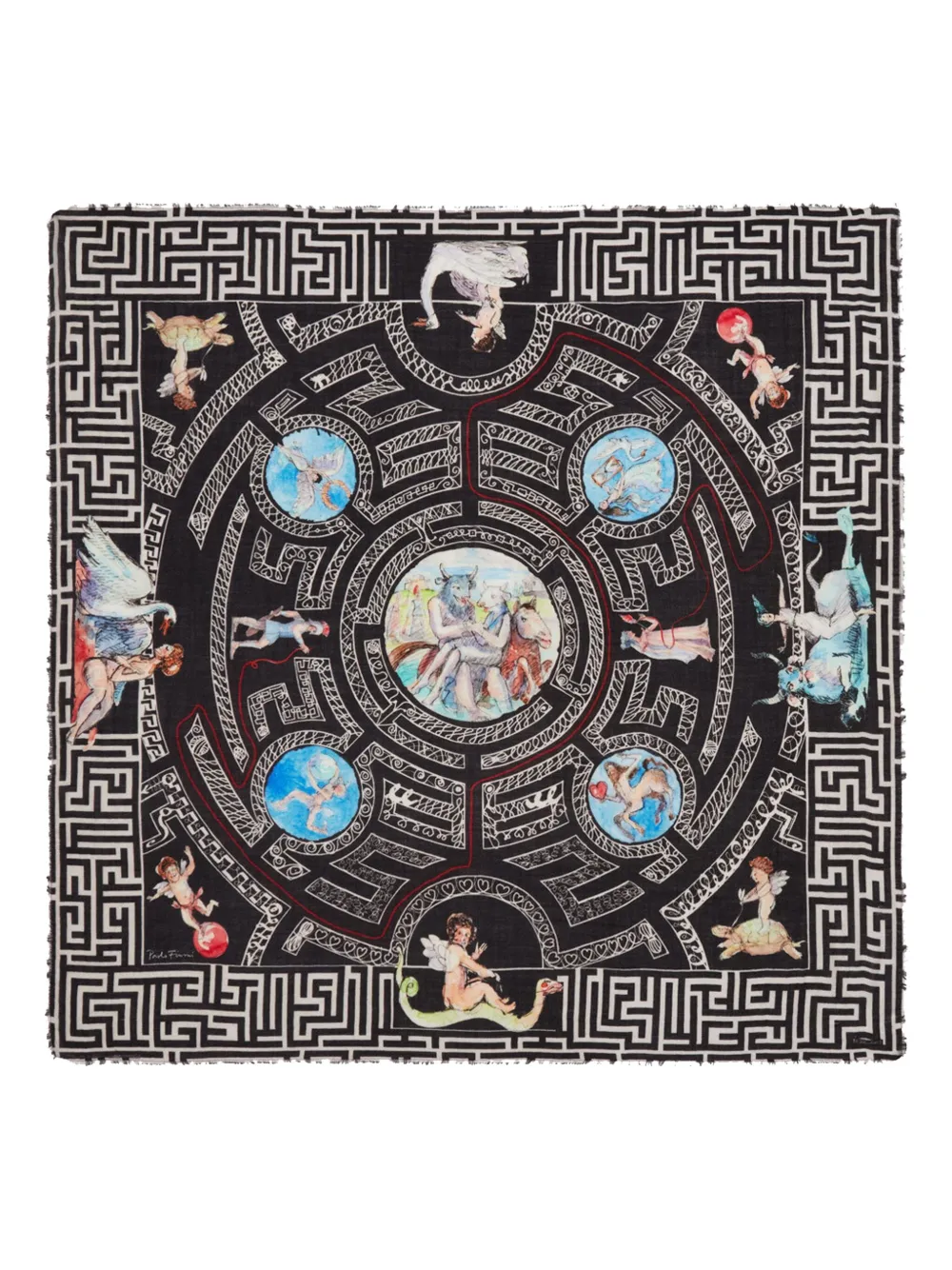 Шарф с принтом Labirinto FALIERO SARTI, черный
Шарф с принтом Labirinto FALIERO SARTI, черный