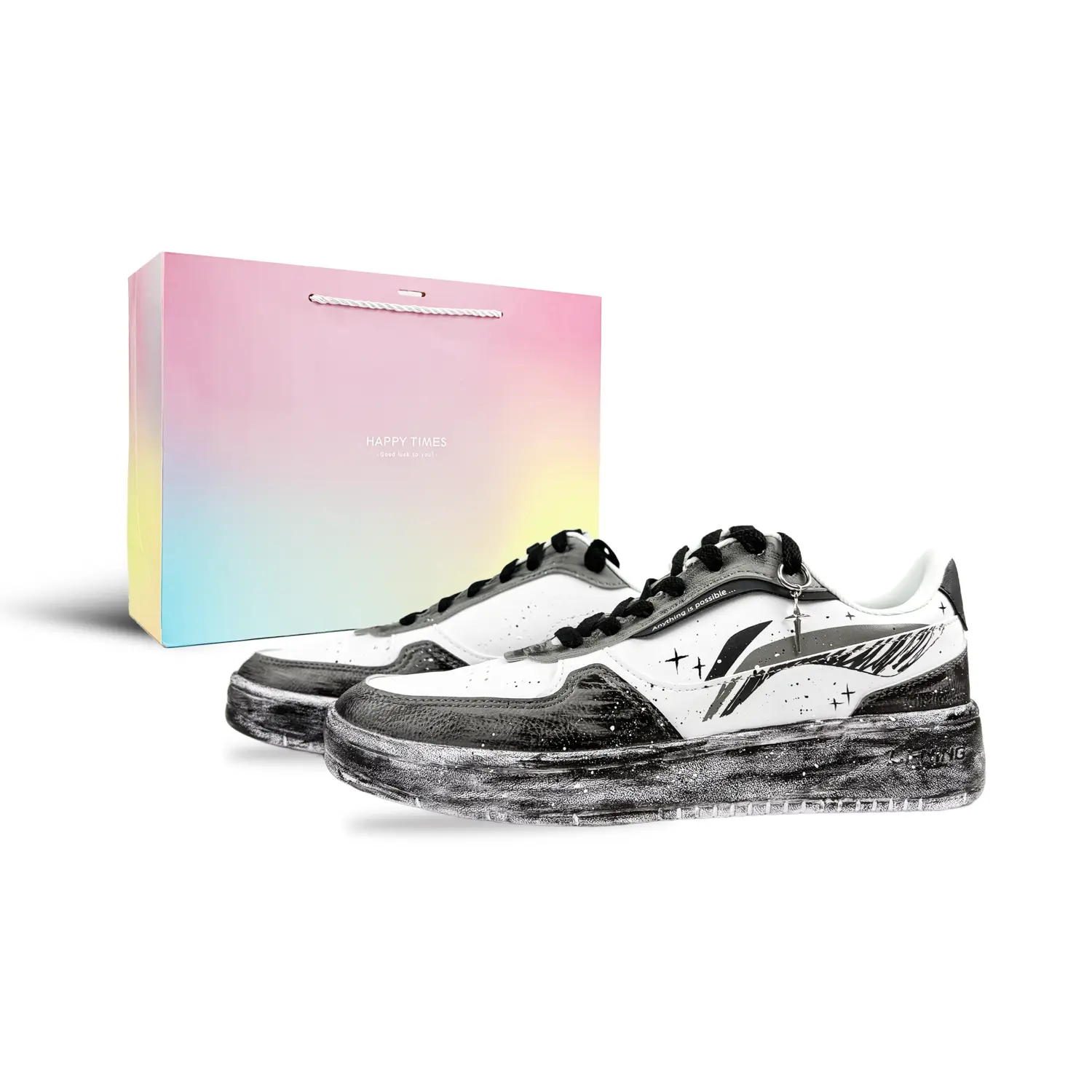 LINING Лининг Дада амортизирующие износостойкие низкие скейтерские кроссовки мужские белый черный серый - белый, черный, серый макарон шоппер
LINING Лининг Дада амортизирующие износостойкие низкие скейтерские кроссовки мужские белый черный серый - белый, черный, серый макарон шоппер