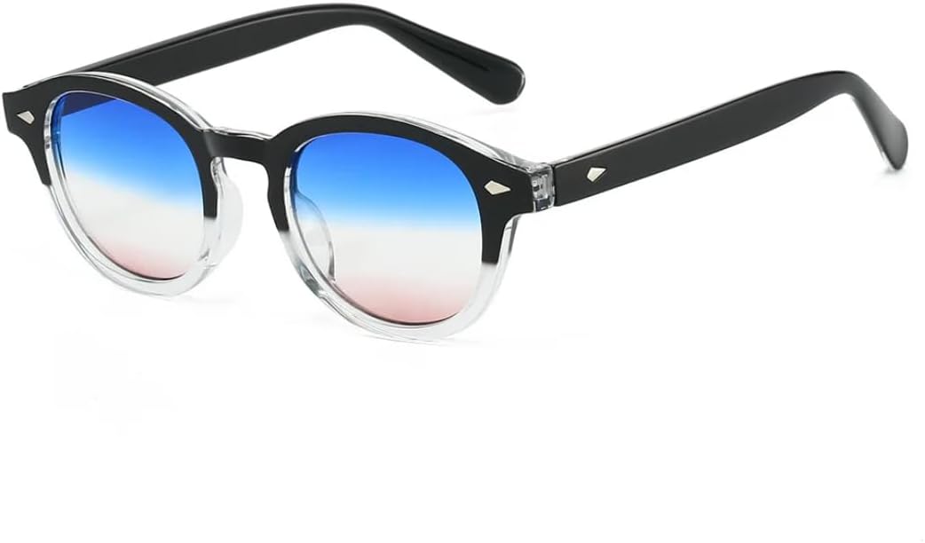 Солнцезащитные очки с защитой UV400 | Круглая оправа, линзы конфетного цвета | Для женщин и мужчин, для занятий спортом на открытом воздухе и вождения DSVIGF, Black Blue
Солнцезащитные очки с защитой UV400 | Круглая оправа, линзы конфетного цвета | Для женщин и мужчин, для занятий спортом на открытом воздухе и вождения DSVIGF, Black Blue