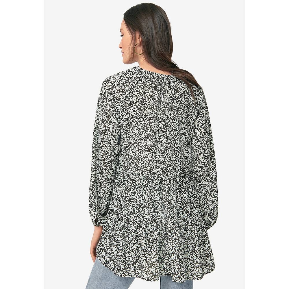 Женская многоярусная туника больших размеров Ellos с V-образным вырезом и вырезом, цвет White Multi Floral
Женская многоярусная туника больших размеров Ellos с V-образным вырезом и вырезом, цвет White Multi Floral