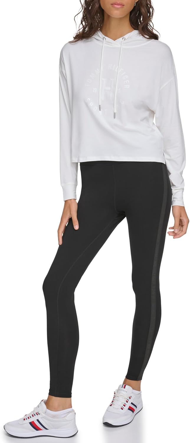 Женская легкая укороченная толстовка с капюшоном Tommy Hilfiger с монохромным логотипом, Eggshell
Женская легкая укороченная толстовка с капюшоном Tommy Hilfiger с монохромным логотипом, Eggshell