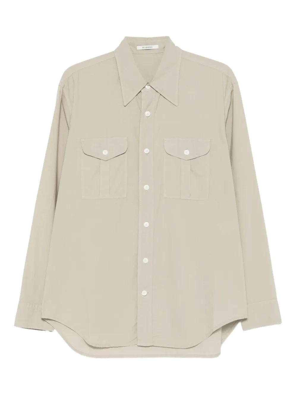 Рубашка с заостренным воротником Husbands, зеленый
Рубашка с заостренным воротником Husbands, зеленый