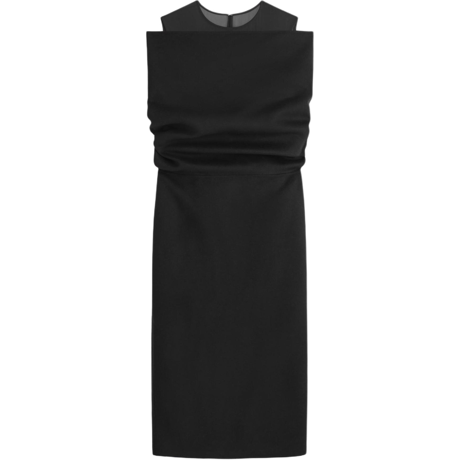 Женское платье с коротким рукавом COS, черный
Женское платье с коротким рукавом COS, черный