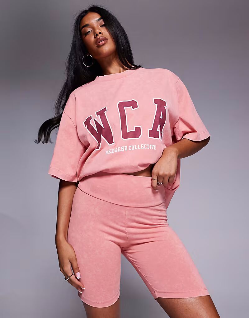 Леггинсы Weekend Collective coord с университетской графикой в выцветшем персиковом цвете ASOS Weekend Collective
Леггинсы Weekend Collective coord с университетской графикой в выцветшем персиковом цвете ASOS Weekend Collective