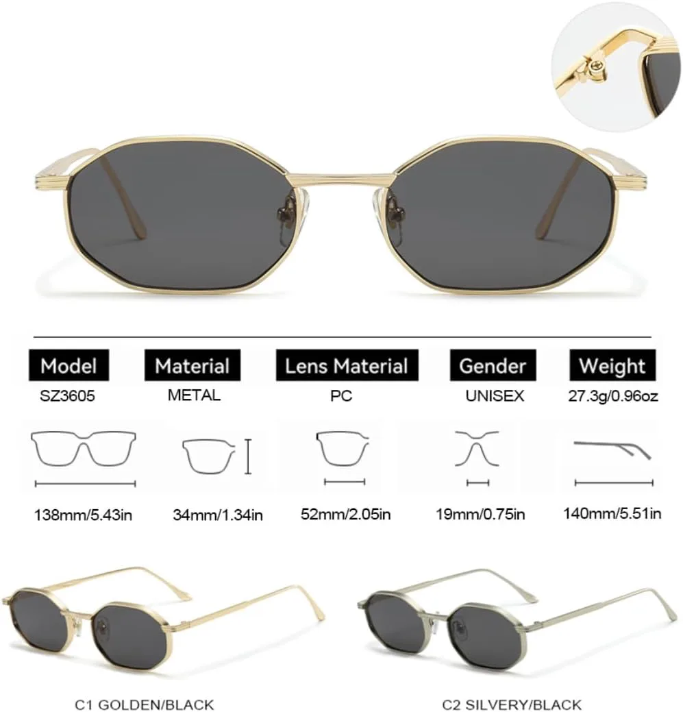 Модные солнцезащитные очки в тонкой металлической оправе с многоугольными линзами, стильные очки для уличной моды для мужчин и женщин TVTBBVV, Dark Green
Модные солнцезащитные очки в тонкой металлической оправе с многоугольными линзами, стильные очки для уличной моды для мужчин и женщин TVTBBVV, Dark Green