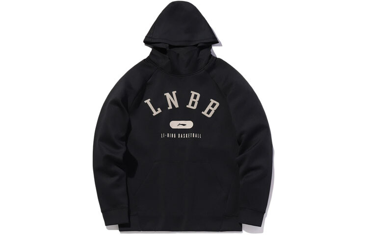 Спортивная баскетбольная коллекция толстовка мужская черная Lining, черный 
Спортивная баскетбольная коллекция толстовка мужская черная Lining, черный