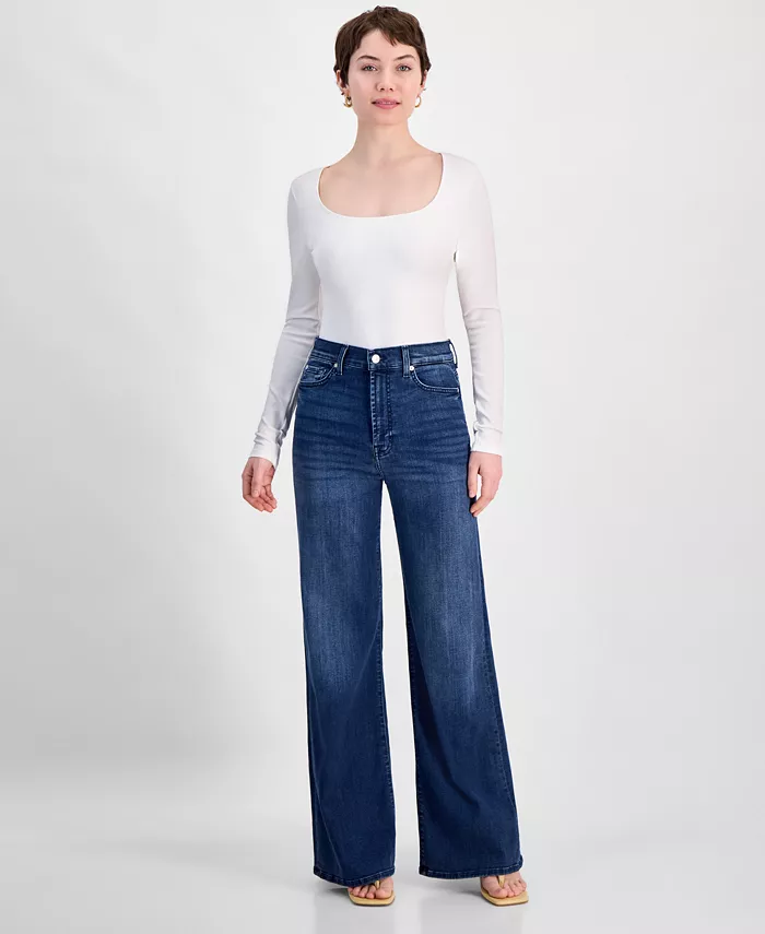 Женские джинсы Ultra High Josefina Rise с широкими штанинами 7 For All Mankind, синий
Женские джинсы Ultra High Josefina Rise с широкими штанинами 7 For All Mankind, синий