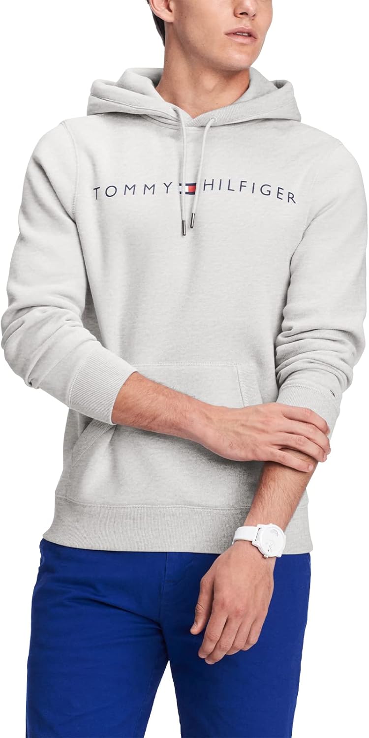 Мужская флисовая толстовка с капюшоном и логотипом Tommy Hilfiger с длинным рукавом, Ice Grey Heather
Мужская флисовая толстовка с капюшоном и логотипом Tommy Hilfiger с длинным рукавом, Ice Grey Heather