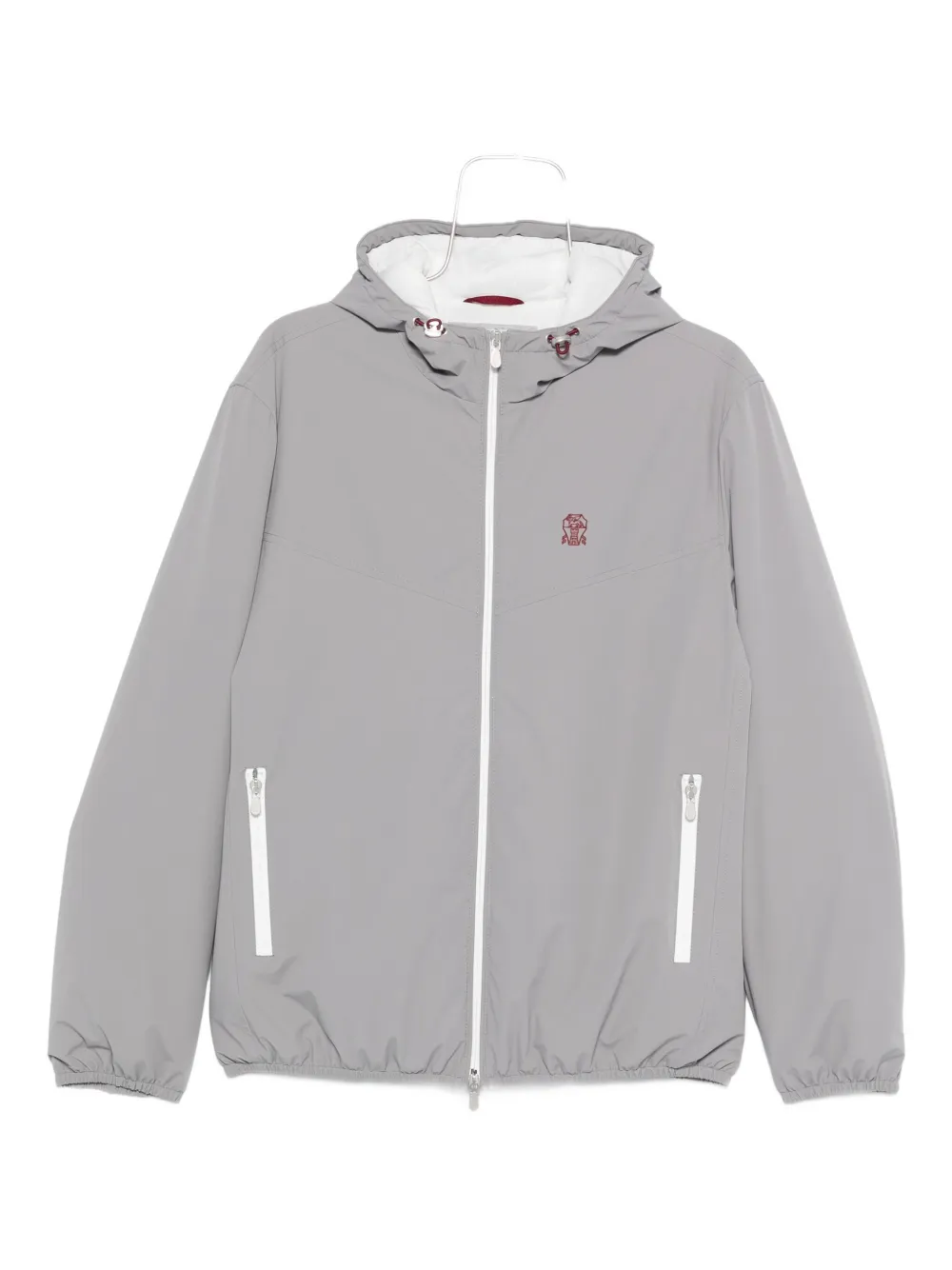 Куртка на молнии с капюшоном Brunello Cucinelli, серый
Куртка на молнии с капюшоном Brunello Cucinelli, серый