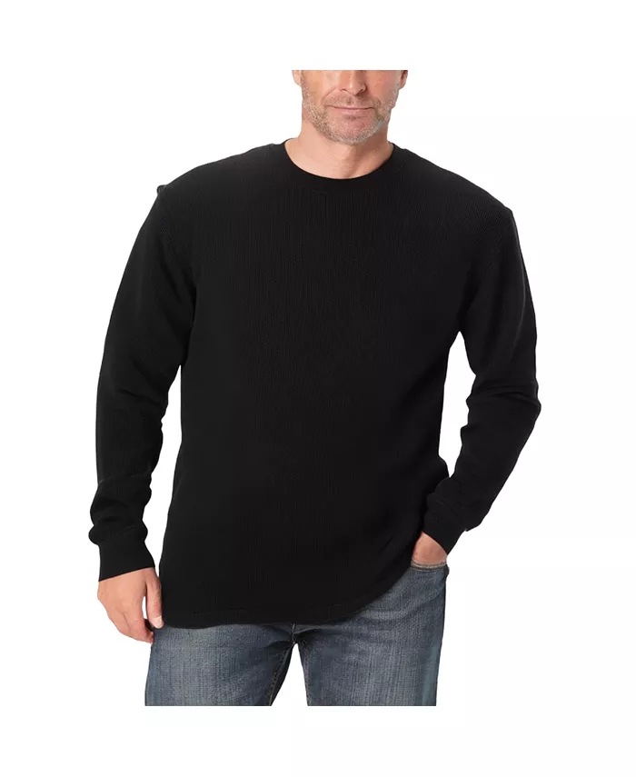 Мужская термофутболка с вафельной вязкой Crewneck KingSize, черный
Мужская термофутболка с вафельной вязкой Crewneck KingSize, черный