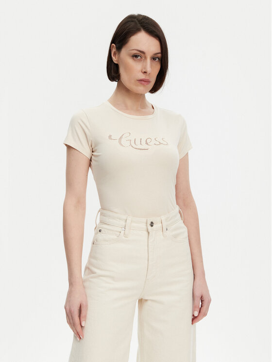 Облегающая футболка W5GI47 KA0Q1 Guess, экрю
Облегающая футболка W5GI47 KA0Q1 Guess, экрю